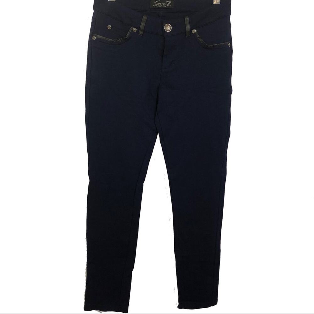 Seven 7 womens navy blue jeggings size 26